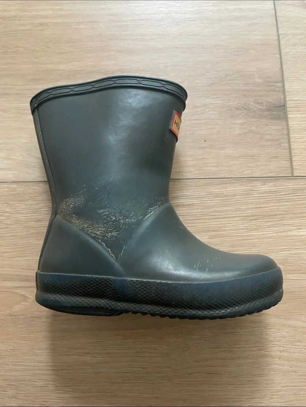 Hunter Baby Black Short Rain Boots, Size 5, Boy or Girl